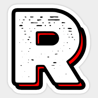 'Basic Letter R' Awesome Alphabet Gift Sticker